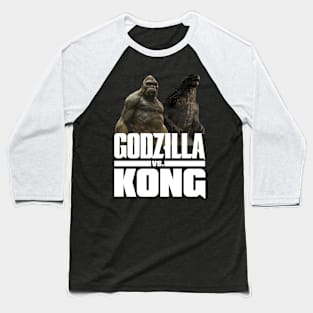 godzilla vs kong team godzilla Kong Baseball T-Shirt